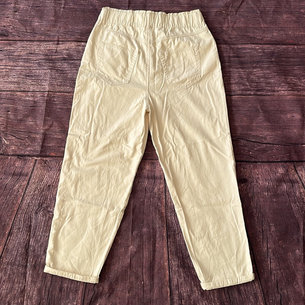 Buckle Store Shinestar Ivory Cream Paper Bag Cotton Pants Sz XL New NWT - Picture 2 of 8